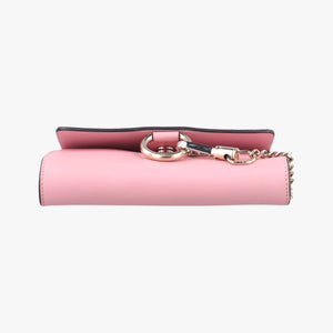 Pre-owned Chloe FAYE Pink Suede × leather shoulderbag | stylenewstar