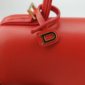 Vintage Delvaux Tempete Orange leather shoulderbag | stylenewstar