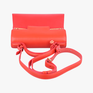 Vintage Delvaux Tempete Orange leather shoulderbag | stylenewstar