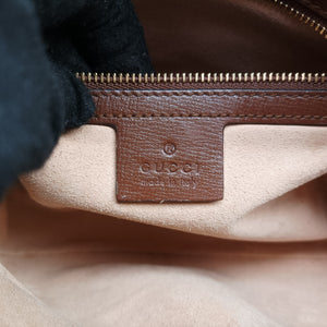 Vintage Gucci Horsebit 1955 beige×brown PVC coated canvas ×Leather 645454 shoulderbag | stylenewstar