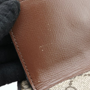 Vintage Gucci Horsebit 1955 beige×brown PVC coated canvas ×Leather 645454 shoulderbag | stylenewstar