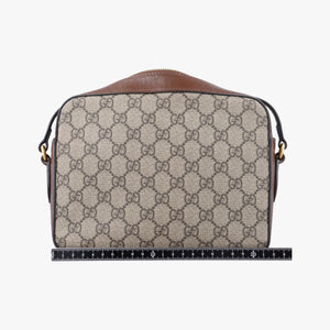 Vintage Gucci Horsebit 1955 beige×brown PVC coated canvas ×Leather 645454 shoulderbag | stylenewstar