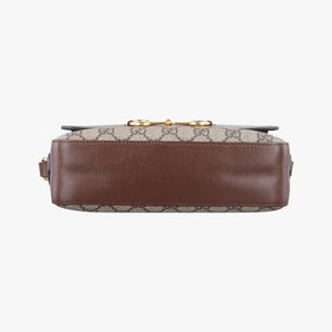 Vintage Gucci Horsebit 1955 beige×brown PVC coated canvas ×Leather 645454 shoulderbag | stylenewstar