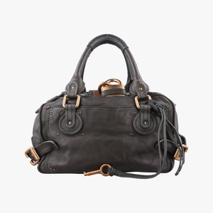 Pre-owned Chloe Paddington Dark Green Leather shoulderbag | stylenewstar