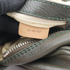 Pre-owned Chloe Paddington Dark Green Leather shoulderbag | stylenewstar