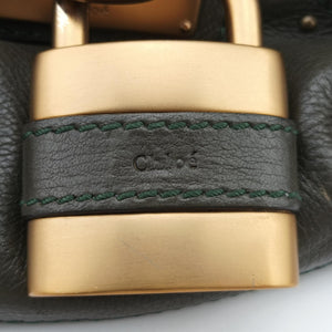 Pre-owned Chloe Paddington Dark Green Leather shoulderbag | stylenewstar