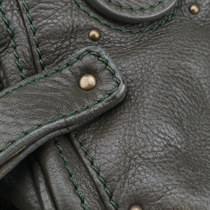 Pre-owned Chloe Paddington Dark Green Leather shoulderbag | stylenewstar