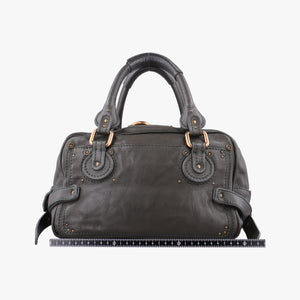 Pre-owned Chloe Paddington Dark Green Leather shoulderbag | stylenewstar