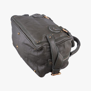 Pre-owned Chloe Paddington Dark Green Leather shoulderbag | stylenewstar