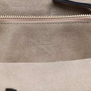 Pre-owned Chloe FAYE Grey Suede × leather shoulderbag | stylenewstar