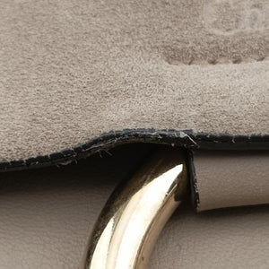 Pre-owned Chloe FAYE Grey Suede × leather shoulderbag | stylenewstar