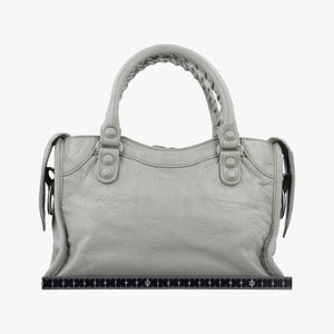 Vintage Balenciaga Classic City Mini Grey lambskin shoulderbag | stylenewstar