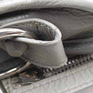 Vintage Balenciaga Classic City Mini Grey lambskin shoulderbag | stylenewstar
