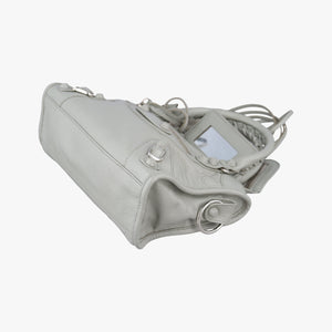 Vintage Balenciaga Classic City Mini Grey lambskin shoulderbag | stylenewstar