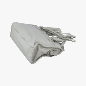 Vintage Balenciaga Classic City Mini Grey lambskin shoulderbag | stylenewstar