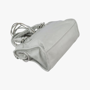 Vintage Balenciaga Classic City Mini Grey lambskin shoulderbag | stylenewstar