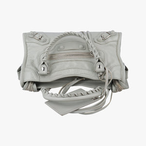 Vintage Balenciaga Classic City Mini Grey lambskin shoulderbag | stylenewstar