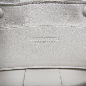 Pre-owned Bottega Veneta Candy Cassette White Lambskin shoulderbag | stylenewstar