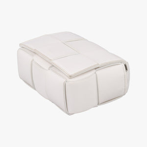 Pre-owned Bottega Veneta Candy Cassette White Lambskin shoulderbag | stylenewstar