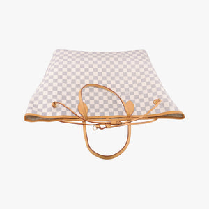 Pre-owned Louis Vuitton NEVERFULL GM Azur Damier Canvas N51108 handbag | stylenewstar