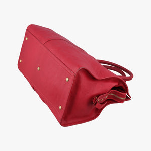 Secondhand Yves Saint Laurent Cabas ChYc Red Leather 279079 handbag | stylenewstar