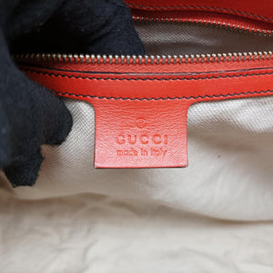 Pre-owned Gucci Emily Red Leather 295403 shoulderbag | stylenewstar
