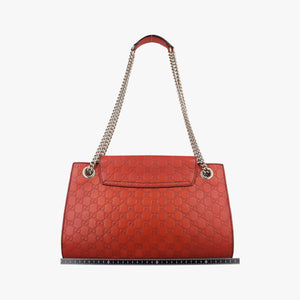 Pre-owned Gucci Emily Red Leather 295403 shoulderbag | stylenewstar