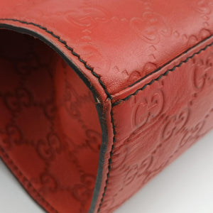 Pre-owned Gucci Emily Red Leather 295403 shoulderbag | stylenewstar