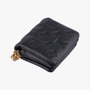 Pre-owned Louis Vuitton COUSSIN Noir lambskin M81125 shoulderbag | stylenewstar
