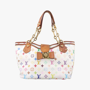 Pre-owned Louis Vuitton ANNIE GM white Monogram Multicolor M40303 shoulderbag | stylenewstar