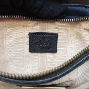 Pre-owned Gucci Bright Bit Black Patent 371925 handbag | stylenewstar