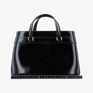 Pre-owned Gucci Bright Bit Black Patent 371925 handbag | stylenewstar