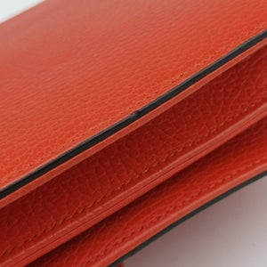 Pre-owned Gucci Interlocking G Orange Leather 510304 shoulderbag | stylenewstar