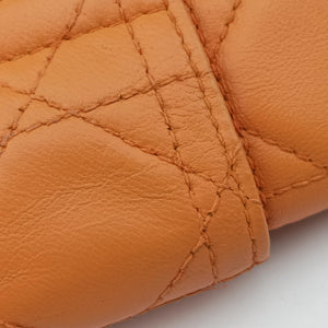 Pre-owned Christian Dior Miss Dior Cannage New Lock Orange lambskin shoulderbag | stylenewstar