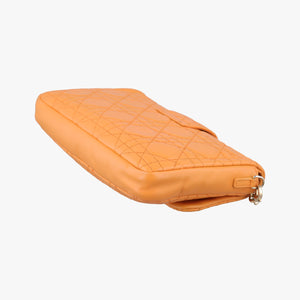 Pre-owned Christian Dior Miss Dior Cannage New Lock Orange lambskin shoulderbag | stylenewstar