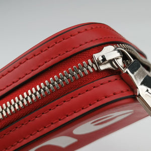 Pre-owned Louis Vuitton Danube PPM Supreme Collaboration ROUGE×white Epi M53434 shoulderbag | stylenewstar