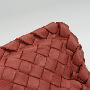 Pre-owned Bottega Veneta Intrecciato terracotta lambskin handbag | stylenewstar