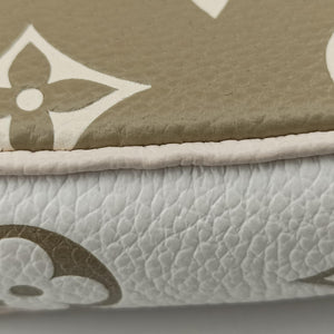 Pre-owned Louis Vuitton Mini Pochette Accessoires Khaki × Beige Monogram Empreinte M81284 handbag | stylenewstar
