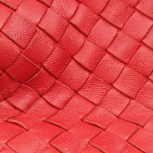 Pre-owned Bottega Veneta Parachute Intrecciato Red Lambskin handbag | stylenewstar