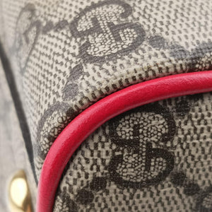 Pre-owned Gucci GG SUPREME Beige×Multicolour PVC coated canvas×Leather 409529 shoulderbag | stylenewstar
