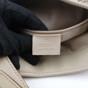 Pre-owned Gucci Jackie Ivory × Beige canvas×leather 001.40 handbag | stylenewstar
