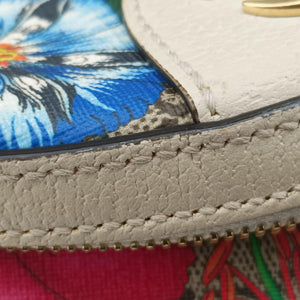 Pre-owned Gucci Ophidia Flora Multicolour PVC coated canvas×leather 547965 backpack/rucksack | stylenewstar
