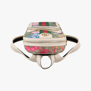 Pre-owned Gucci Ophidia Flora Multicolour PVC coated canvas×leather 547965 backpack/rucksack | stylenewstar