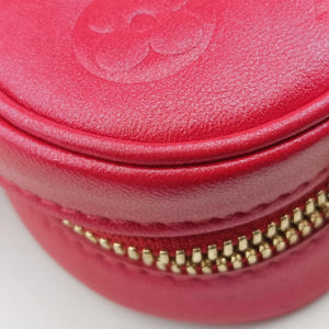 Pre-owned Louis Vuitton Heart on Chain Red Lambskin M80837 shoulderbag | stylenewstar