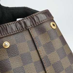 Secondhand Louis Vuitton HAMPSTEAD MM EBENE Damier Canvas N51204 handbag | stylenewstar