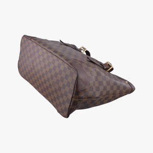 Secondhand Louis Vuitton HAMPSTEAD MM EBENE Damier Canvas N51204 handbag | stylenewstar