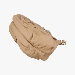 Pre-owned Christian Dior Jazz Club Beige leather shoulderbag | stylenewstar