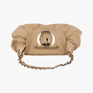 Pre-owned Christian Dior Jazz Club Beige leather shoulderbag | stylenewstar