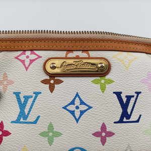 Pre-owned Louis Vuitton Pochette Mira MM Accessory Pouch white Monogram Multicolor M60096 handbag | stylenewstar