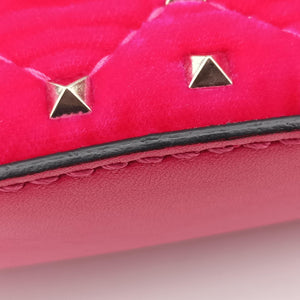 Vintage Valentino Rockstud Red Velvet bum bag/waist bag | stylenewstar